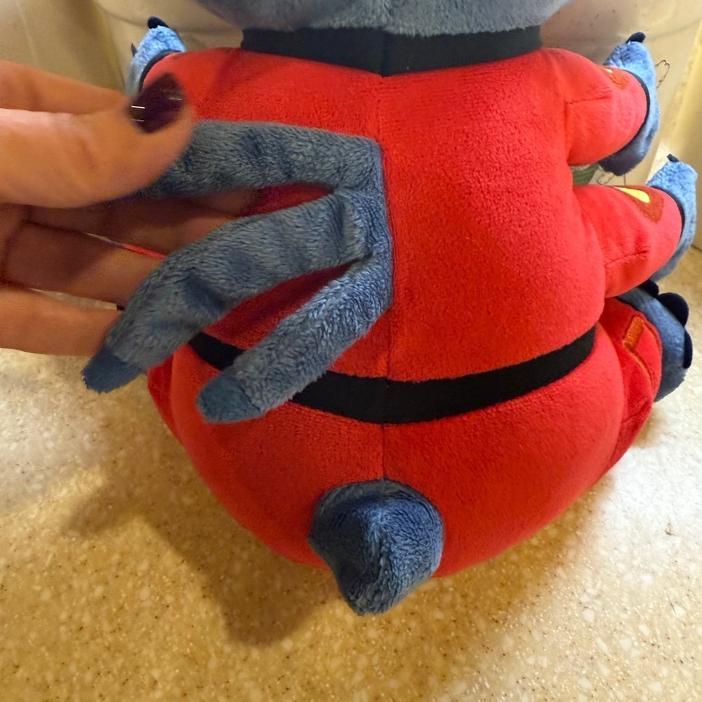 Disney Blue and Red Stitch Plush Toy space alien - Picture 5 of 16